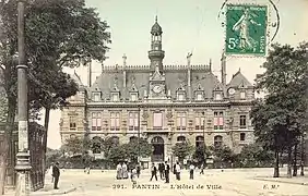 L'hôtel de ville au début du XXe&nbsp;siècle