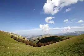 Vue du parc des Monts Sibyllins.