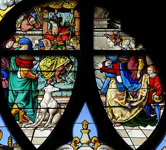 Salomon reçoit la reine de Saba.