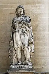 Claude Lorrain, Paris, palais du Louvre, aile Henri II.