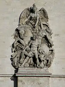 La Résistance de 1814 (1833-1836), haut-relief de la façade ouest de l'arc de triomphe de l'Étoile à Paris.