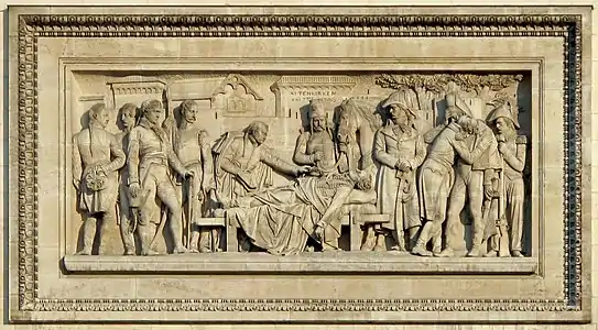 Les Funérailles du général Marceau (1833), Paris, arc de triomphe de l'Étoile.