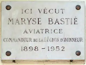 Plaque du no&nbsp;23.
