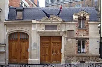 Entrée de l'École alsacienne, au no&nbsp;109.