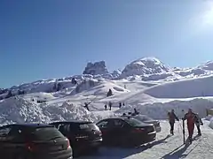 Le départ de la station de ski.