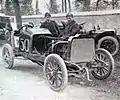 Paul Baras,premier ex æquo del'édition 1904sur Darracq 100hp.