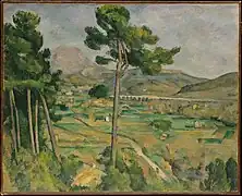 Paul Cézanne. Montagne Sainte-Victoire et le viaduc de l'Arc. 1882-1885, 65,5&nbsp;×&nbsp;81,7&nbsp;cm. Metropolitan Museum of Art.