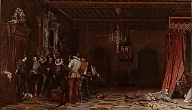 L'Assassinat du duc de Guise, par Paul Delaroche (1834), musée Condé.