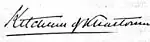 Signature de Horatio Herbert Kitchener