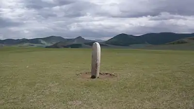 Pierre à cerfs dans le bassin de l'Orkhon.