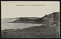 La plage de Trestrignel et son hôtel vers 1910.