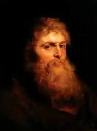 Pierre Paul Rubens, Tête d'homme barbu, 1617-1618.