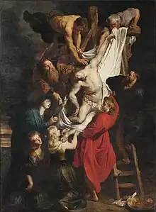 La Descente de croix par Rubens  (1611-1614).