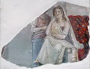 Phèdre, fresque de Pompéi (Ier siècle av. J.C.).