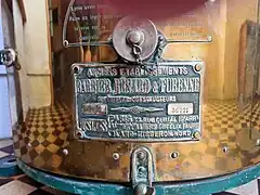 Plaque de la société BBT.