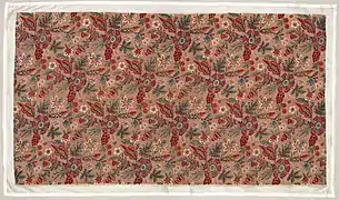 Textile imprimé, fin du XVIIIe&nbsp;siècle ‒ Metropolitan Museum of Art.