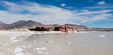 Calientes le lac salé, high Haut-Puna