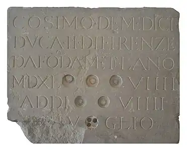 Pierre de fondation.