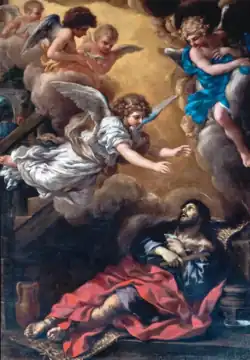 Pierre de Cortone, L'Extase de saint Alexis, 1638, église des Girolamini, Naples