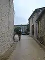 Pèlerin dans une ruelle (août&nbsp;2008).