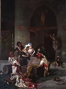 Pillage d'une église pendant la Révolution de 1793, vers 1885, musée de la Révolution française