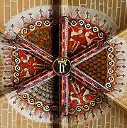 Clef de voûte armoriée d'une nef