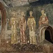 Peintures de Pedret, abside sud, Exposées au Musée d'art national de Catalogne.