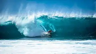 Banzai Pipeline d'Oahu à Hawaï.