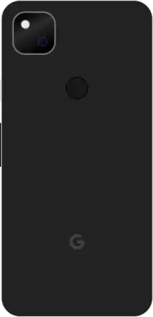 Le dos d'un téléphone.