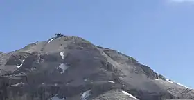 Le Piz Boè depuis le Sass Pordoi.