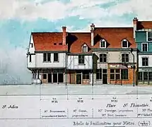 Un dessin de Leblan en 1878.