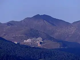 Le mont Jovet et Aime la Plagnevus depuis les Arcs 1600 au nord-est.
