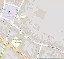 Quartier de La Boussinière au Mans (OpenStreetMap)
