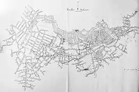 Plan des travaux des puits no&nbsp;11 et 15.