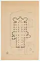 Plan de la cathédrale de Cambrai, par C. L. Génuys (1883).