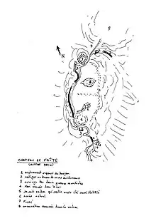 Croquis du château de Faîte.