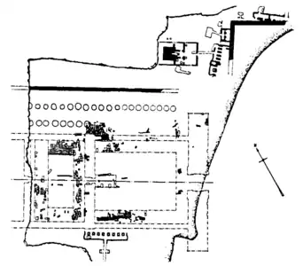 Plan du temple des millions d'années de Ramsès IV.