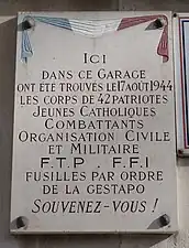 Plaque au no&nbsp;65.