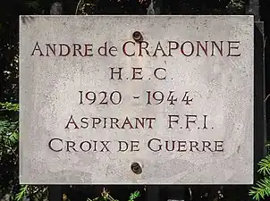 Plaque au no&nbsp;17.