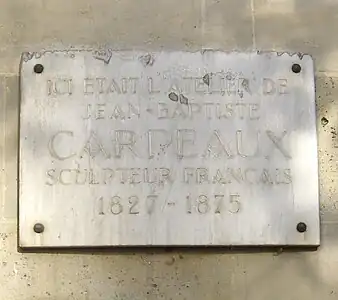 Plaque au no&nbsp;39.