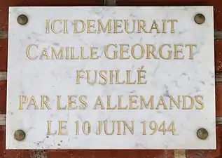 Plaque au no&nbsp;30.