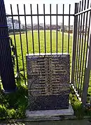 Plaque actuelle square d'Esterno.