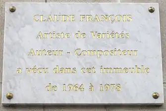 Plaque au no&nbsp;46.