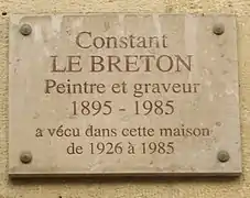 Plaque au no&nbsp;21.