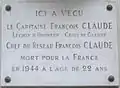 Plaque au no&nbsp;178.