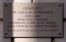 Plaque au no&nbsp;4.