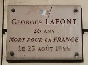 Plaque au no&nbsp;18.