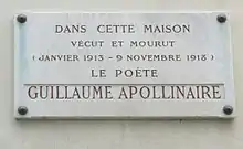 Plaque au no 202.