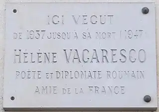 Plaque au no&nbsp;7.