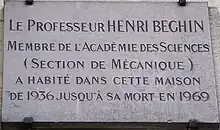 Plaque au no&nbsp;42.